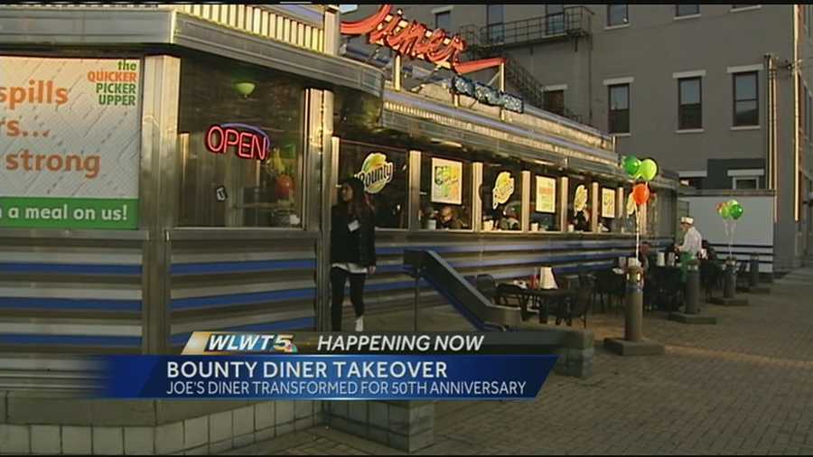 Joe’s Diner on Sycamore Street helped Bounty celebrate its 50th birthday Tuesday.