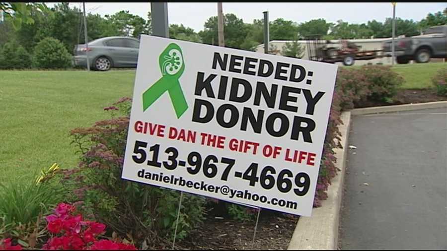 Dan Becker, 45, was born with a life-threatening birth defect. The tubes that connect his kidneys to his bladder were not functioning from birth, which has meant a life time of depending on kidney donations.