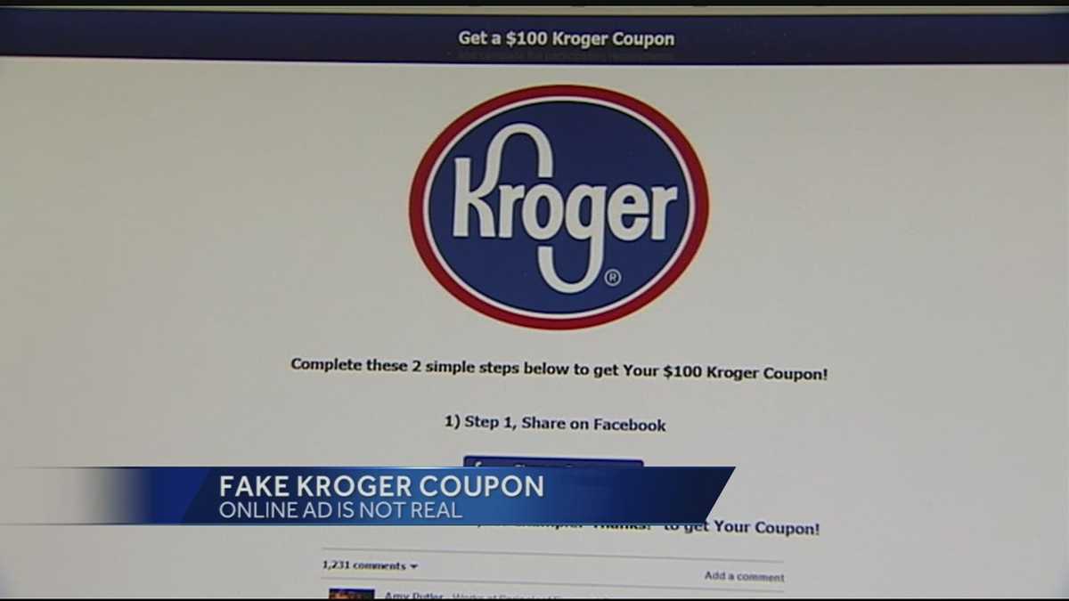 Fake Kroger Coupon Making Rounds On Facebook