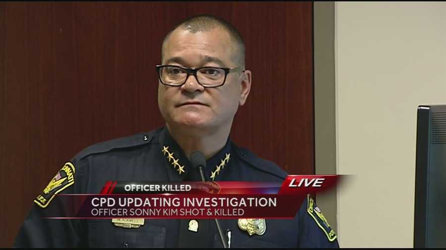 copy-Raw video CPD s evening update on fatal shooting of Officer Sonny Kim Blackwell holds a second news conference to release further details about Kim’s shooting death. He says the suspect called 911 on himself twice.Watch the press conference