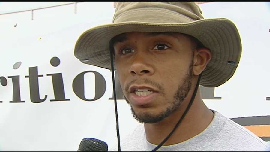 2008 La Salle graduate and Ohio State alumni Devier Posey was back at his high school alma mater Saturday to host a football camp.