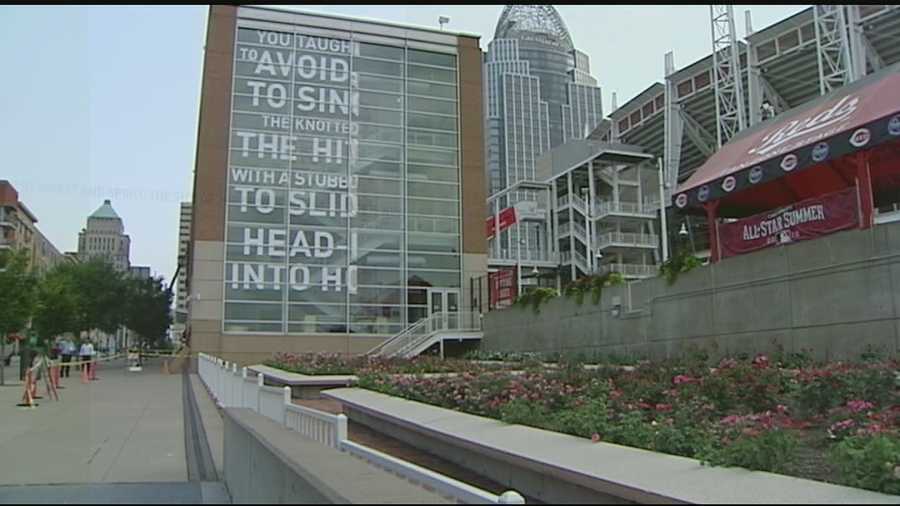 New murals are popping up outside the Great American Ball Park just in time for the All-Star game. This is a part of an effort to keep Cincinnati vibrant and progressive.
