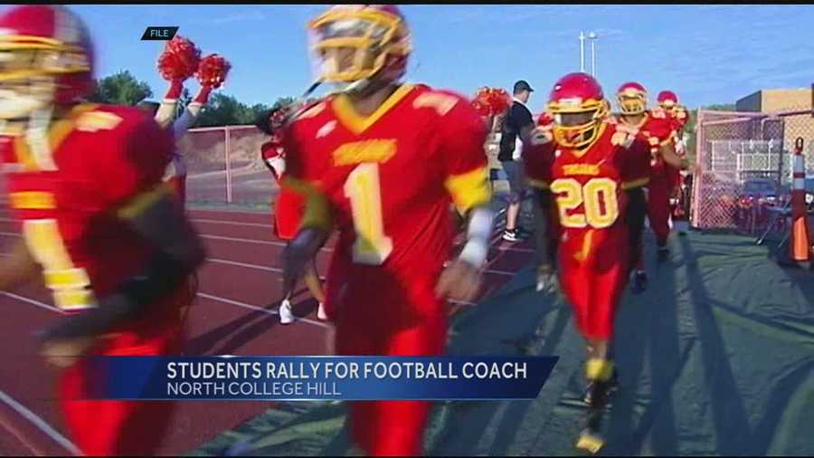Students at North College Hill are fundraising for their football coach, who is fighting cancer.