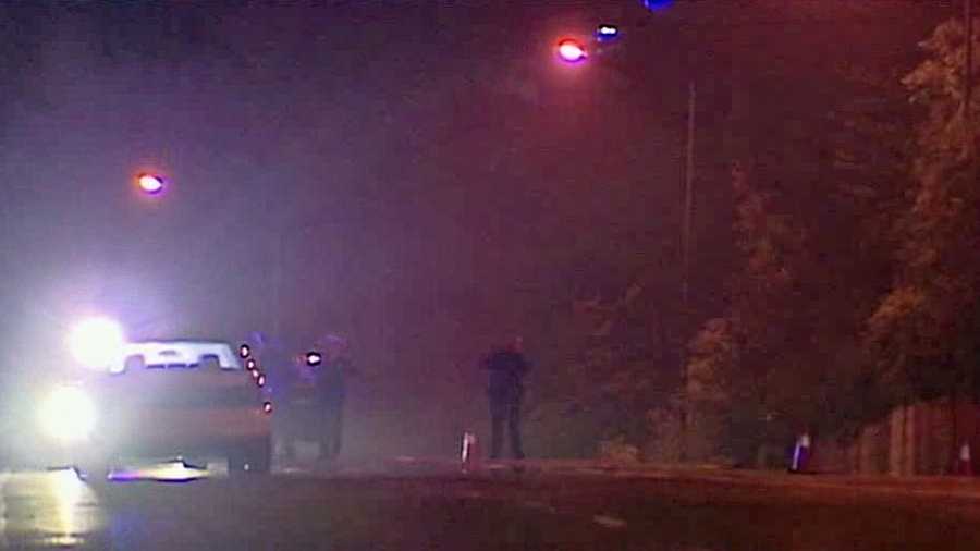 At least two people were hurt when a van crashed after gunfire broke out on Columbia Parkway.