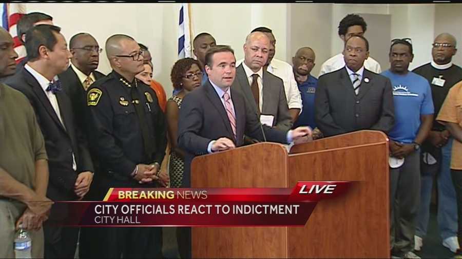 City Manager Harry Black, Mayor John Cranley, CPD Chief Jeffrey Blackwell, Bishop Bobby Hilton and UC president Santa Ono were among the speakers who reflected on the indictment of former UC Officer Ray Tensing as well as the state of the city.