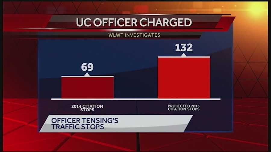 Documents obtained by WLWT show how many traffic stops were made by Ray Tensing, former UC officer and alleged murderer or Samuel DuBose.