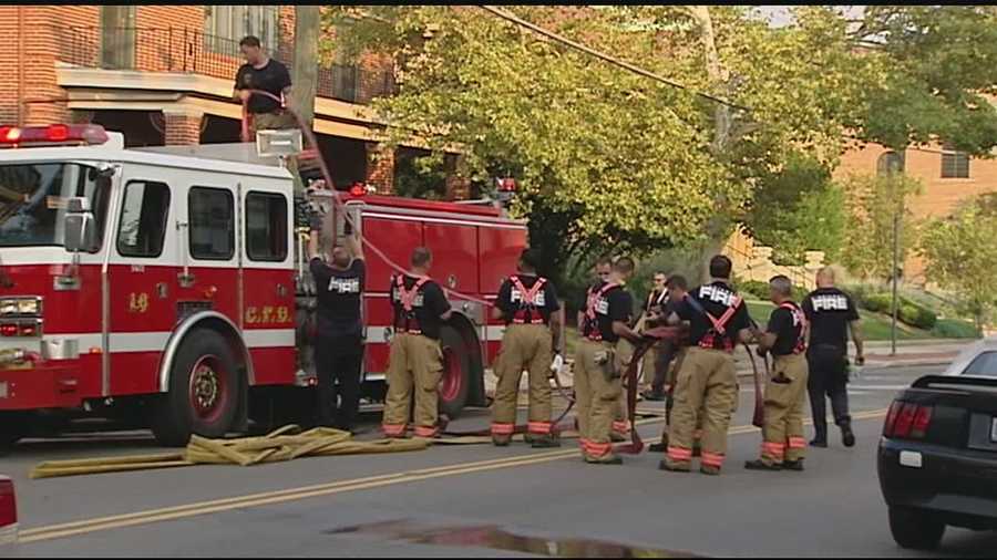 Cincinnati Fire Chief Richard Braun said the fire ate into the attic and several layers of roofing, making it difficult to find.