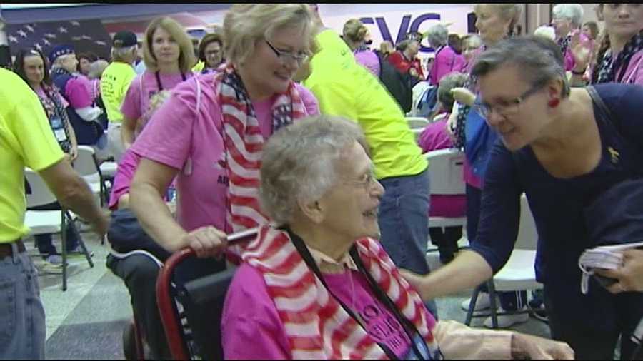 Hundreds of veterans and their loved ones traveled to Northern Kentucky this morning for the first ever Women's Honor Flight in the nation.