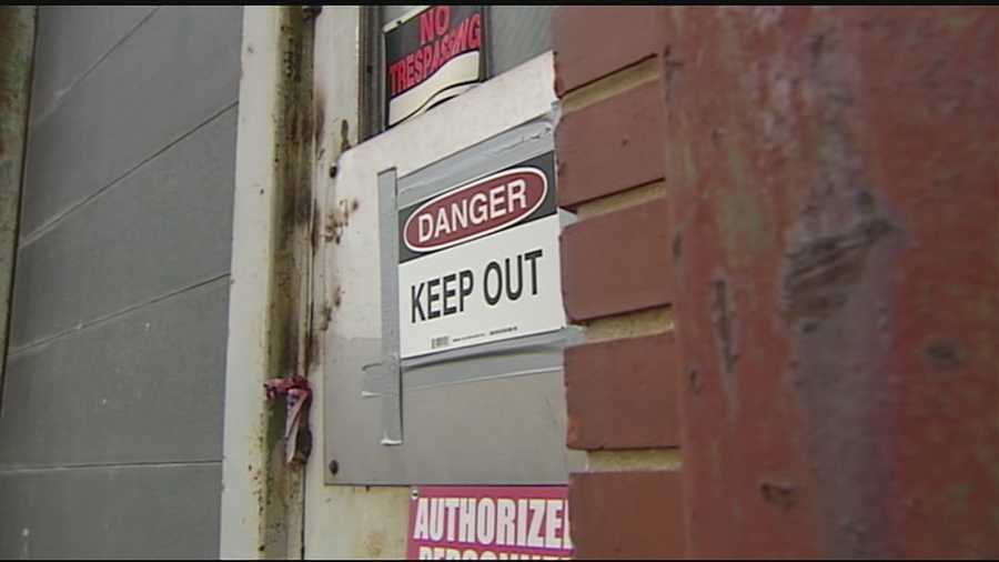 A trespassing episode took a scary turn Tuesday night, and now a local college student is recovering from a fall down an elevator shaft.