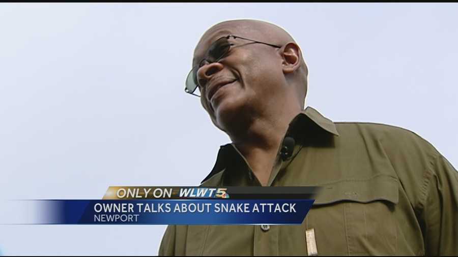 Wilkins said the attack wasn’t as bad as it looks, saying the snake thought his arm was prey as he cleaned out his cage.