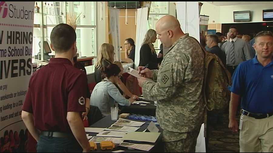 More than half a million veterans are looking for work, according to a 2014 Current Population Survey from the U.S. Census. A job fair at Great American Ball Park Thursday aimed to help veterans looking for work.