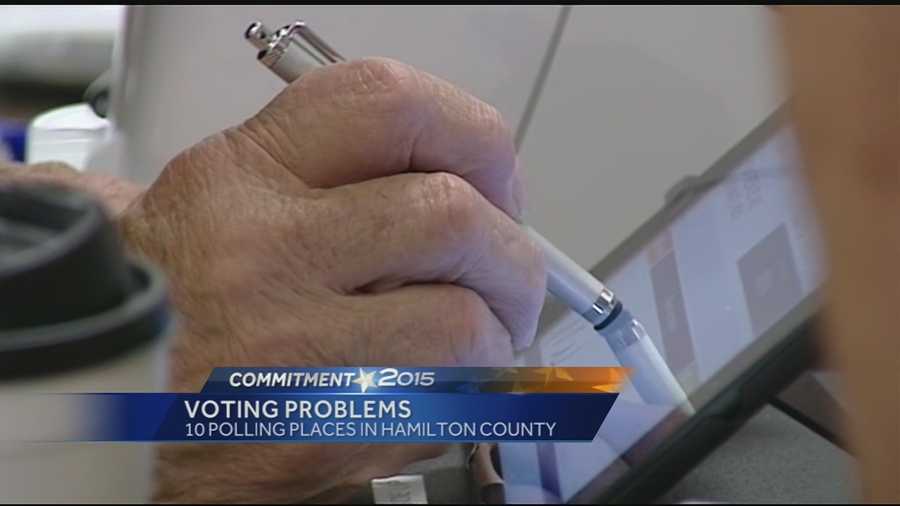 Some voters were delayed in casting their ballots Tuesday after problems involving the process of checking in to vote.