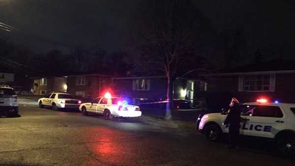 The shooting happened around 10:15 p.m. in the 7800 block of Glen Orchard Drive.