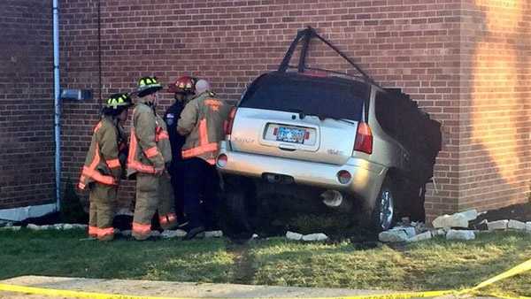 SUV plows into Westwood apartment building