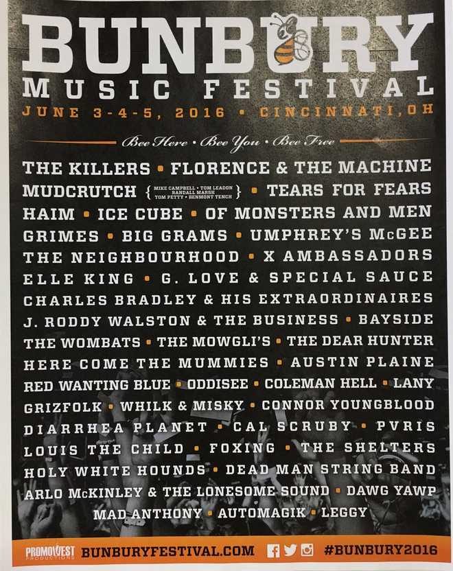 The Killers, Florence & The Machine among Bunbury Music Festival lineup