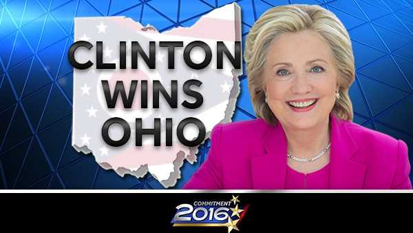 Hillary Clinton wins Democratic primary in Ohio