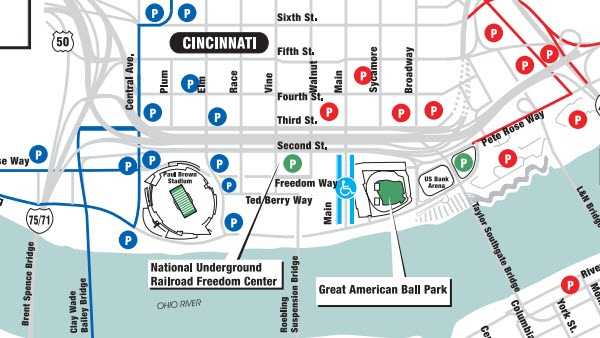 Where to park on Cincinnati Reds Opening Day