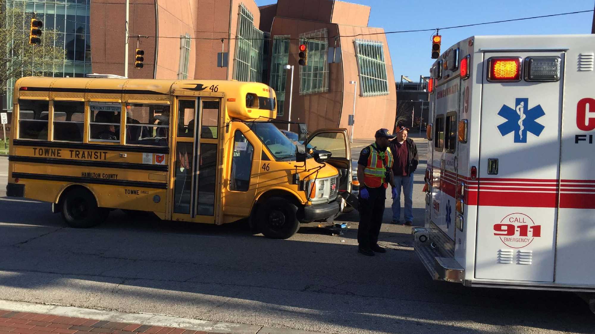 Passenger Suffers Minor Injuries After Pickup Hits School Bus