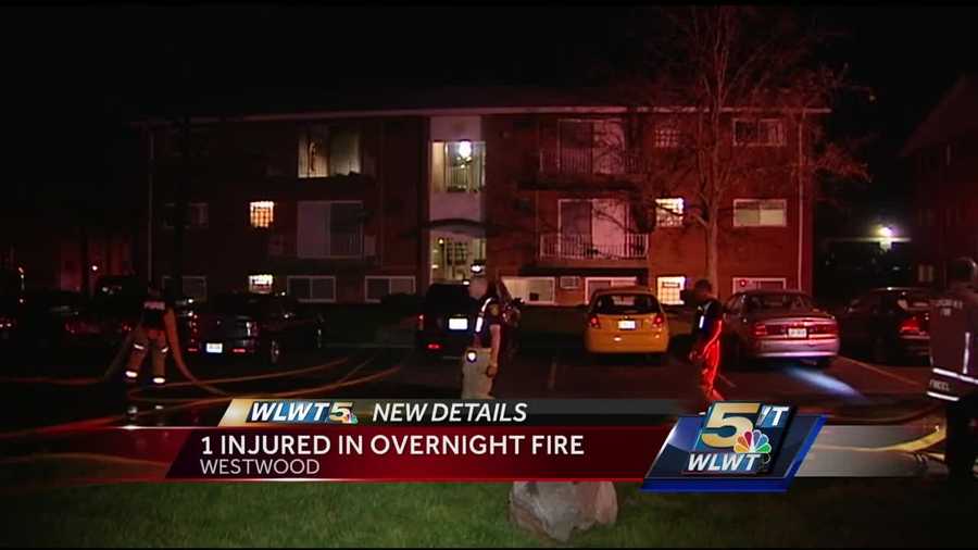 A woman was injured in a Westwood apartment fire early Sunday morning.