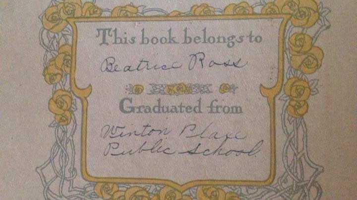 A Brown County woman is looking to return this book, titled 'The Girl Graduate,' which her father found.