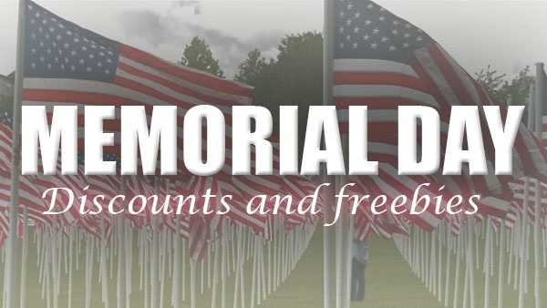 Memorial day veterans discounts