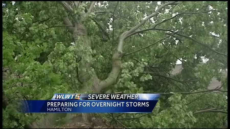 Still feeling the repercussions of a strong storm last week, residents in Hamilton, Ohio, are preparing for the possibility of more damaging storms.