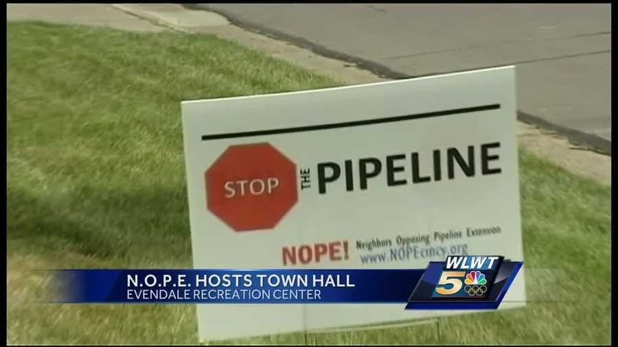 Those opposed to a pipeline extension will meet in Evendale on Monday evening.