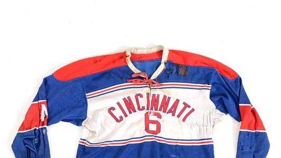 1990s Cincinnati Cyclones Game Worn Hockey Jersey