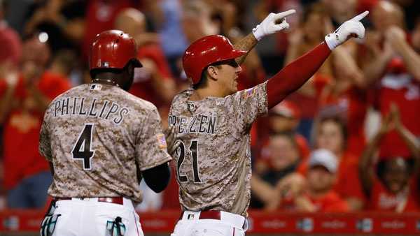 31 August 2016: Cincinnati Reds First base Joey Votto (19) during