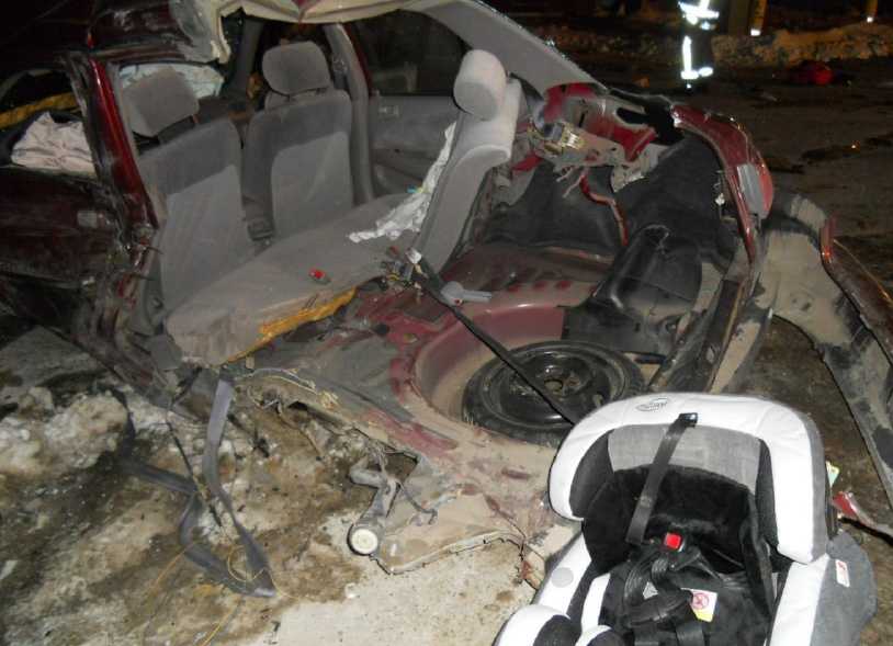 Baby survives after being ejected from car while strapped into car seat