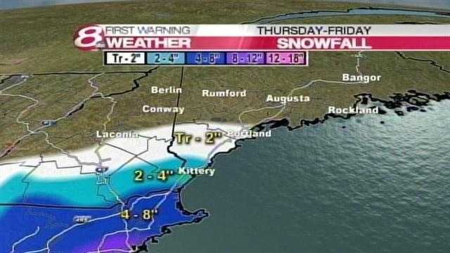 Timeline: Powerful winter storm to graze parts of Maine