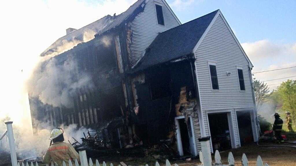 Fire destroys home in Eliot