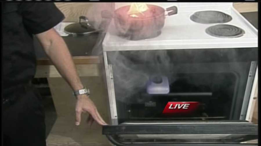 October is fire prevention month and with it, the Portland Fire Department is focusing on fire safety in the kitchen. WMTW News 8's Katie Thompson was at the Central Fire Station in Portland with tips on how you can protect yourself and your family.