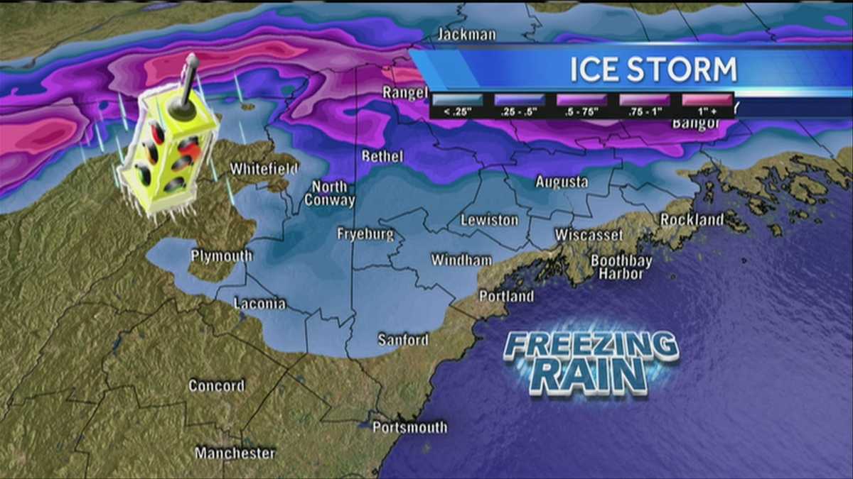 Freezing Rain Ice Forecasted For This Weekend