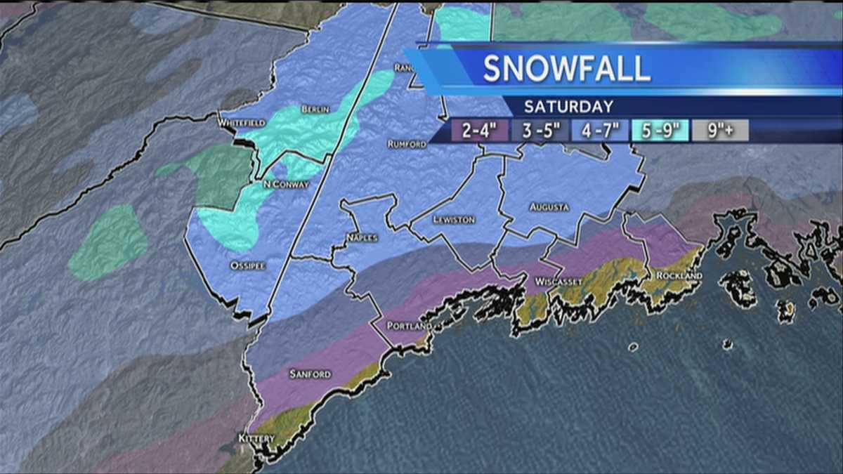 Snow, rain forecast for the weekend