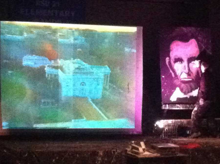 Photos Speed painter gives Maine students history lesson