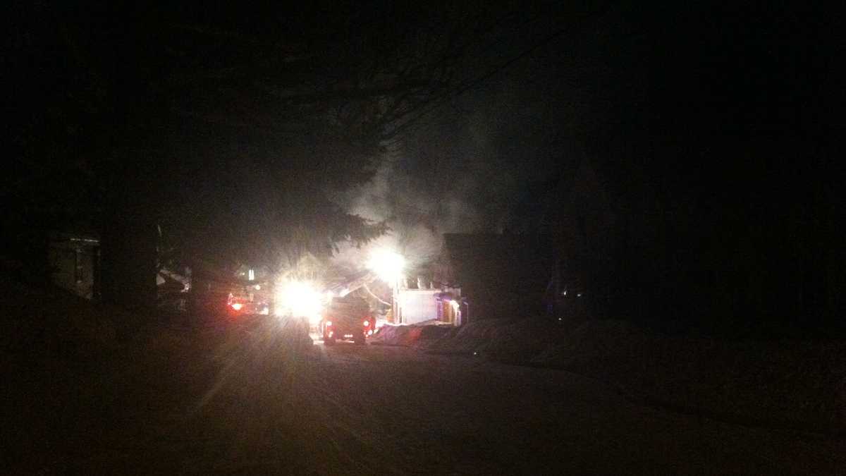 Bridgton firefighters respond to Cottage Street fire