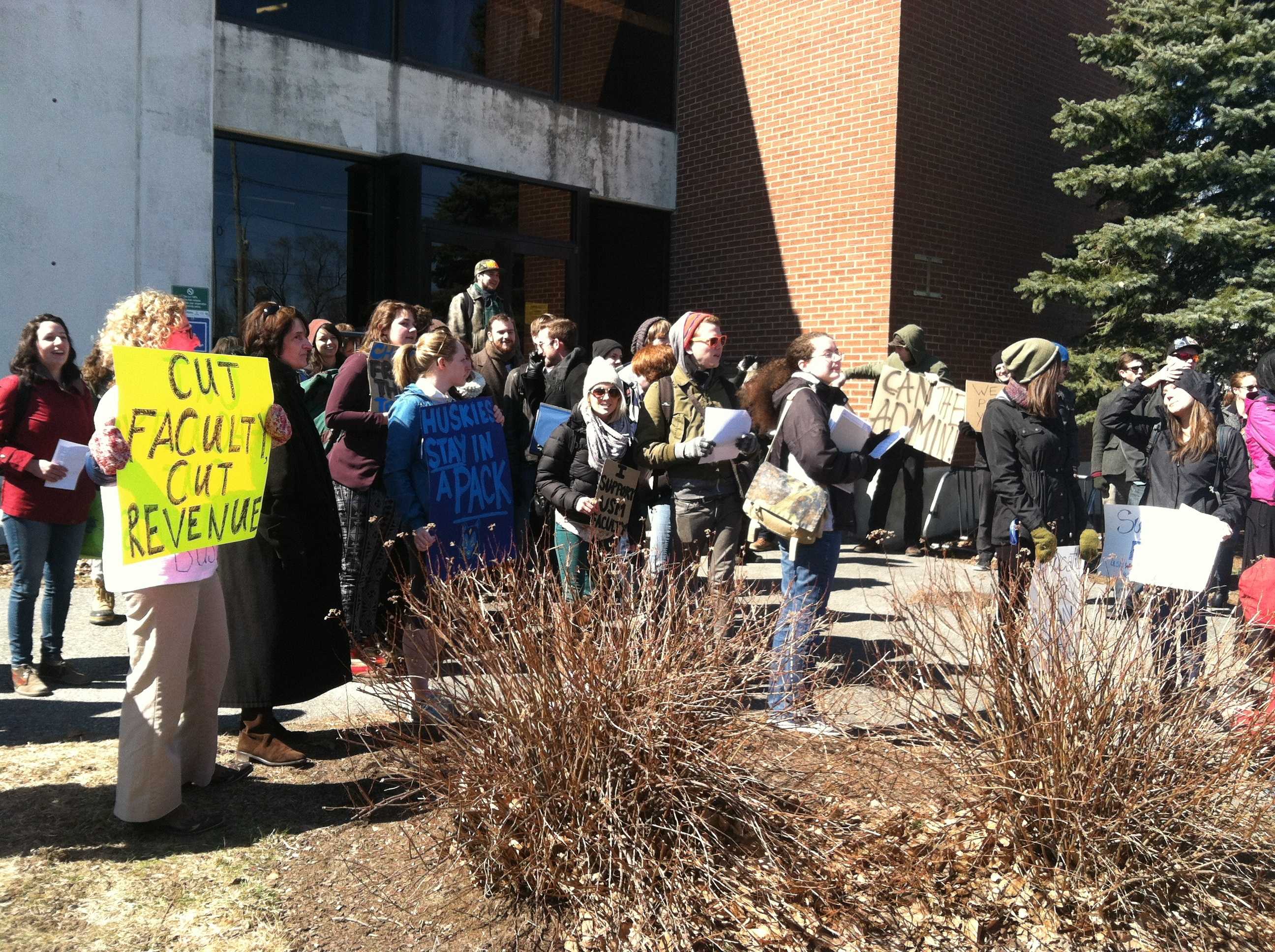 Students Protest USM Layoffs