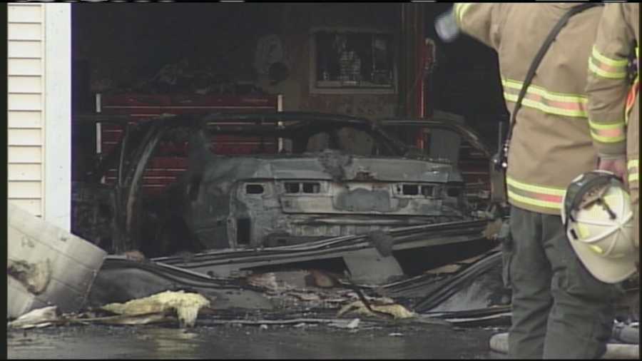 Windham fire burns cars, tires