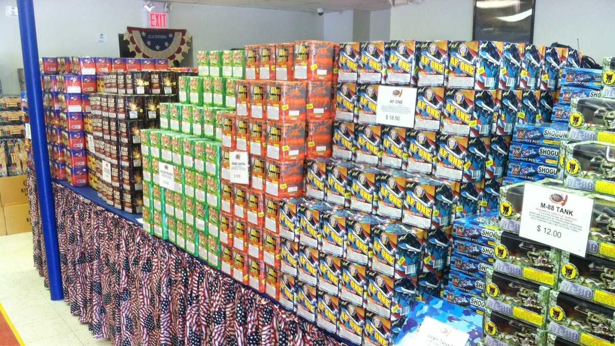 Maine fireworks sales drop from last year