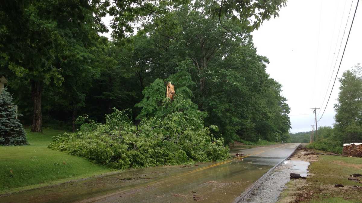 Photos Thunderstorms cause damage across Maine