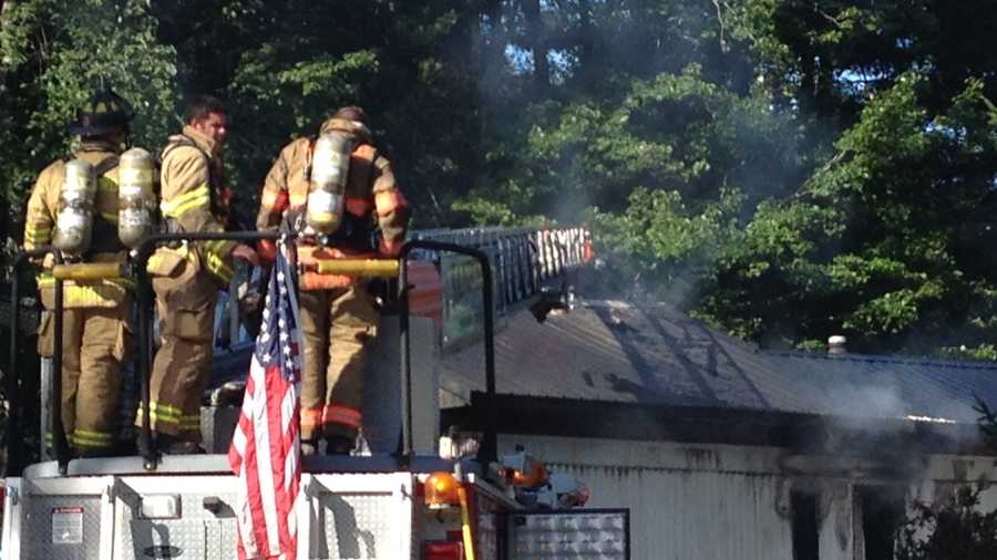 Route 109 in Acton reopens after fire destroys mobile home