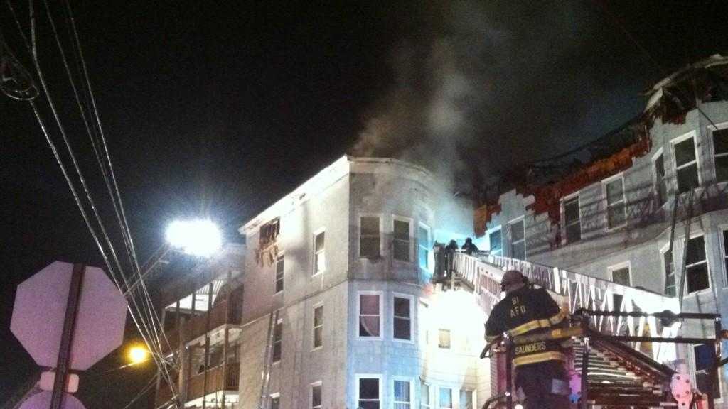 Photos Fire rips through Lewiston apartment building