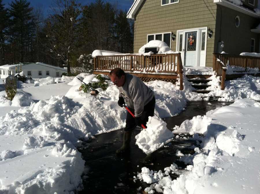 Photos Storm brings first snow to much of Maine