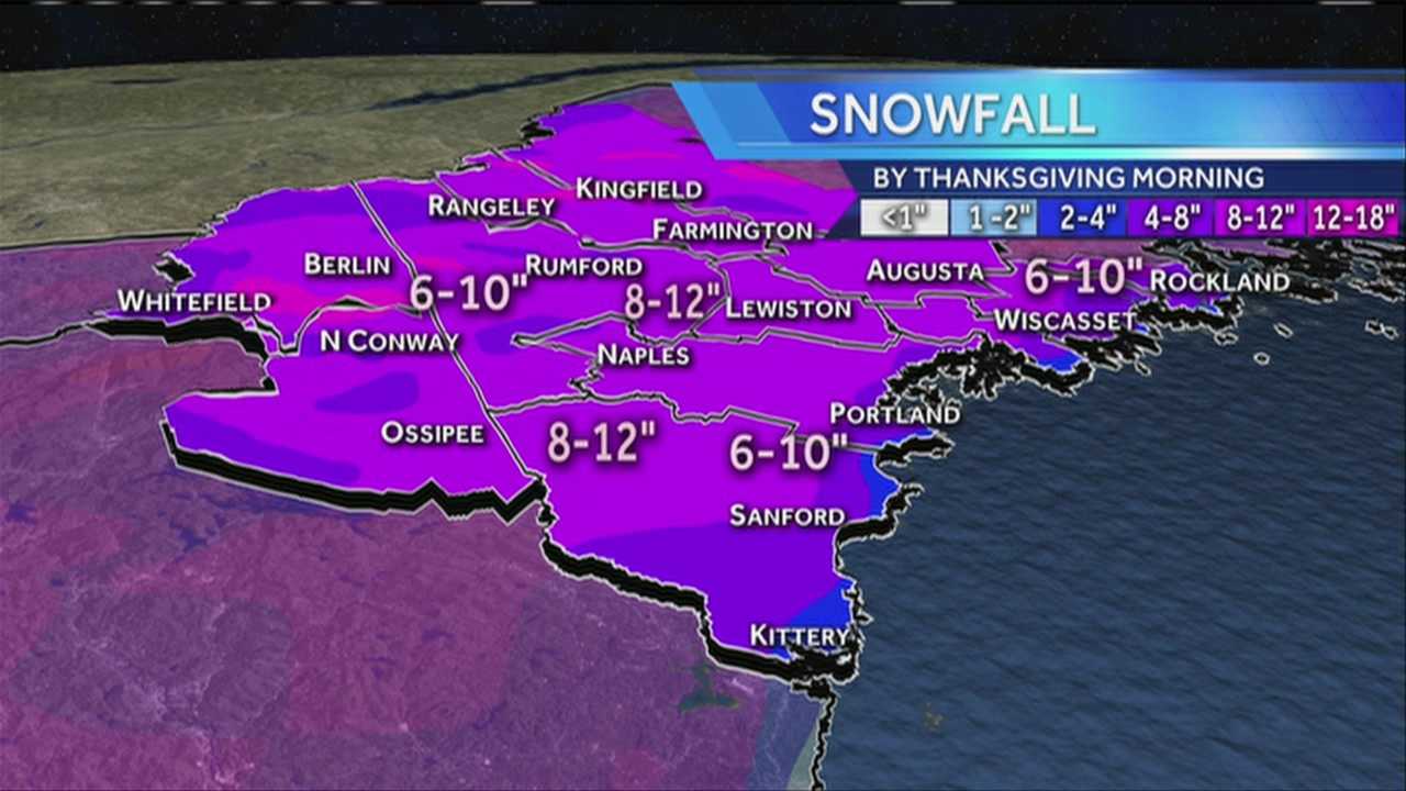 Storm Brings Heavy Snow Day Before Thanksgiving