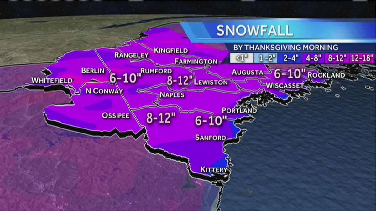 Storm brings heavy snow day before Thanksgiving