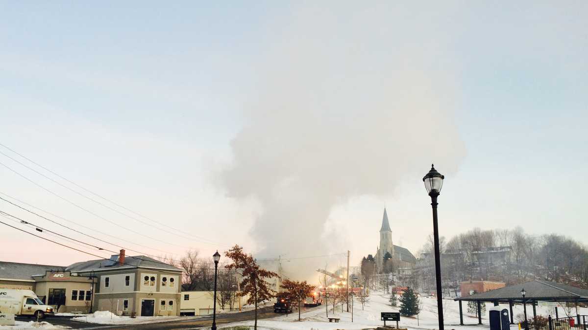 Photos Crews battle massive Augusta fire
