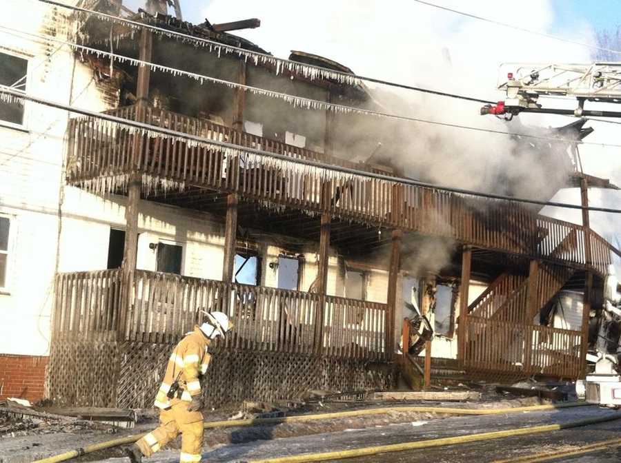 Photos Crews Battle Massive Augusta Fire