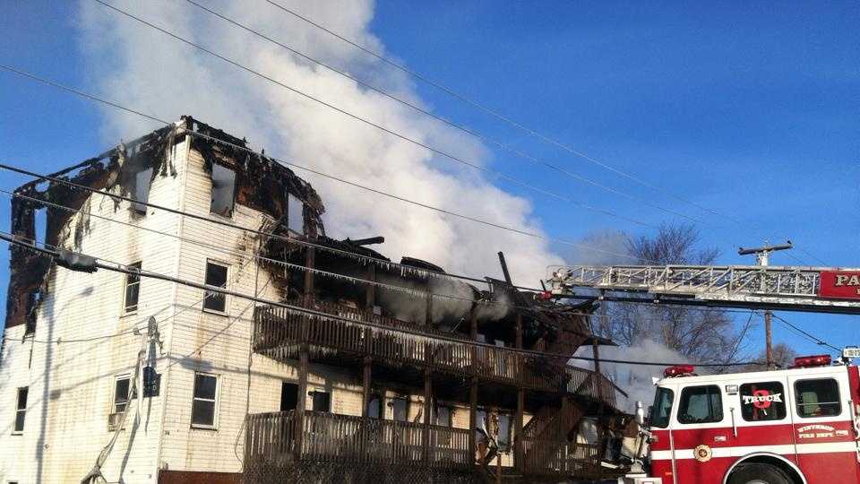 Photos Crews battle massive Augusta fire