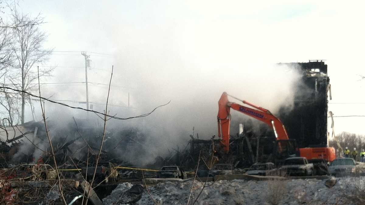 Photos Crews battle massive Augusta fire